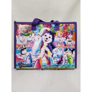 Lisa Frank 2020 Trifold Portfolio Storage Folder Handles Pouch Animals Colorful